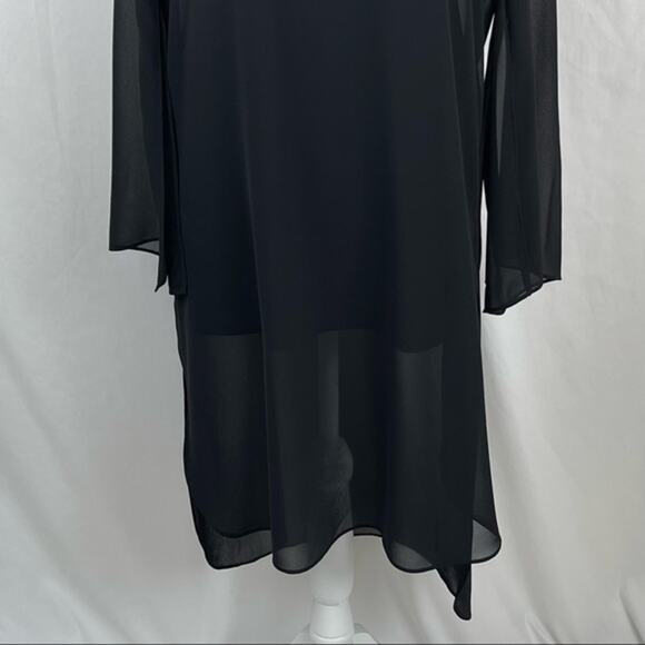 Compli K Sheer Black Party Event Date Night Quiet Luxury Dress NWT Size S - Picture 6 of 14